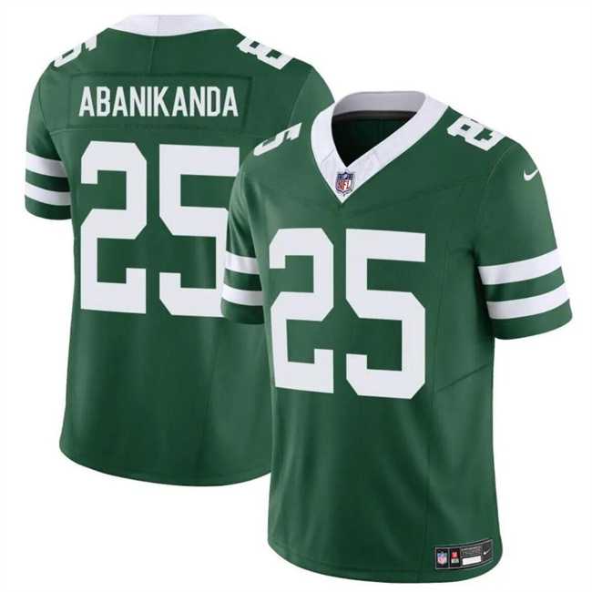 Men & Women & Youth New York Jets #25 Israel Abanikanda Green 2023 F.U.S.E Throwback Limited Football Stitched Jersey->new york giants->NFL Jersey